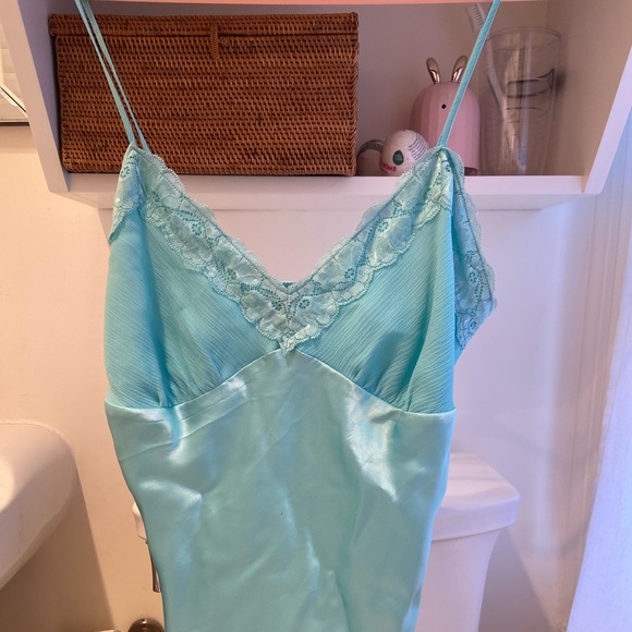 100% Silk Cami in Turquoise - Picture 4 of 5